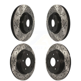 Kit de rotors de frein à disque fendus percés avant et arrière pour Ford Focus ST 