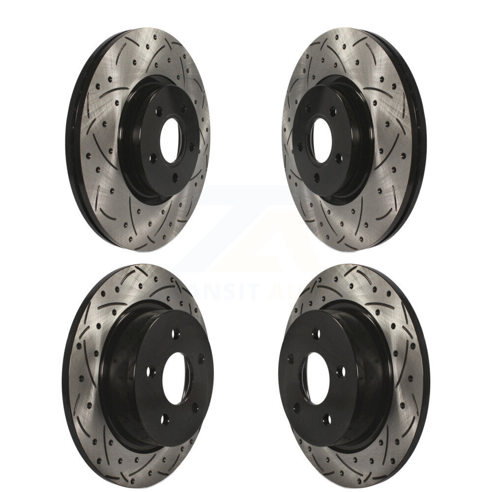 Kit de Rotors de frein à disque de fente de forage de manteau avant et arrière pour Ford Escape Transit Connect 