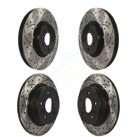 Kit de Rotors de frein à disque de fente de forage de manteau avant et arrière pour Ford Escape Transit Connect 