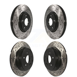Kit de rotors de frein à disque à fente de forage avant et arrière, pour Honda Pilot Acura MDX ZDX 