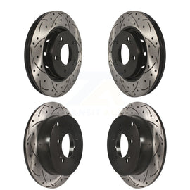 Kit de rotors de frein à disque fendus percés avant et arrière pour Mitsubishi Lancer 