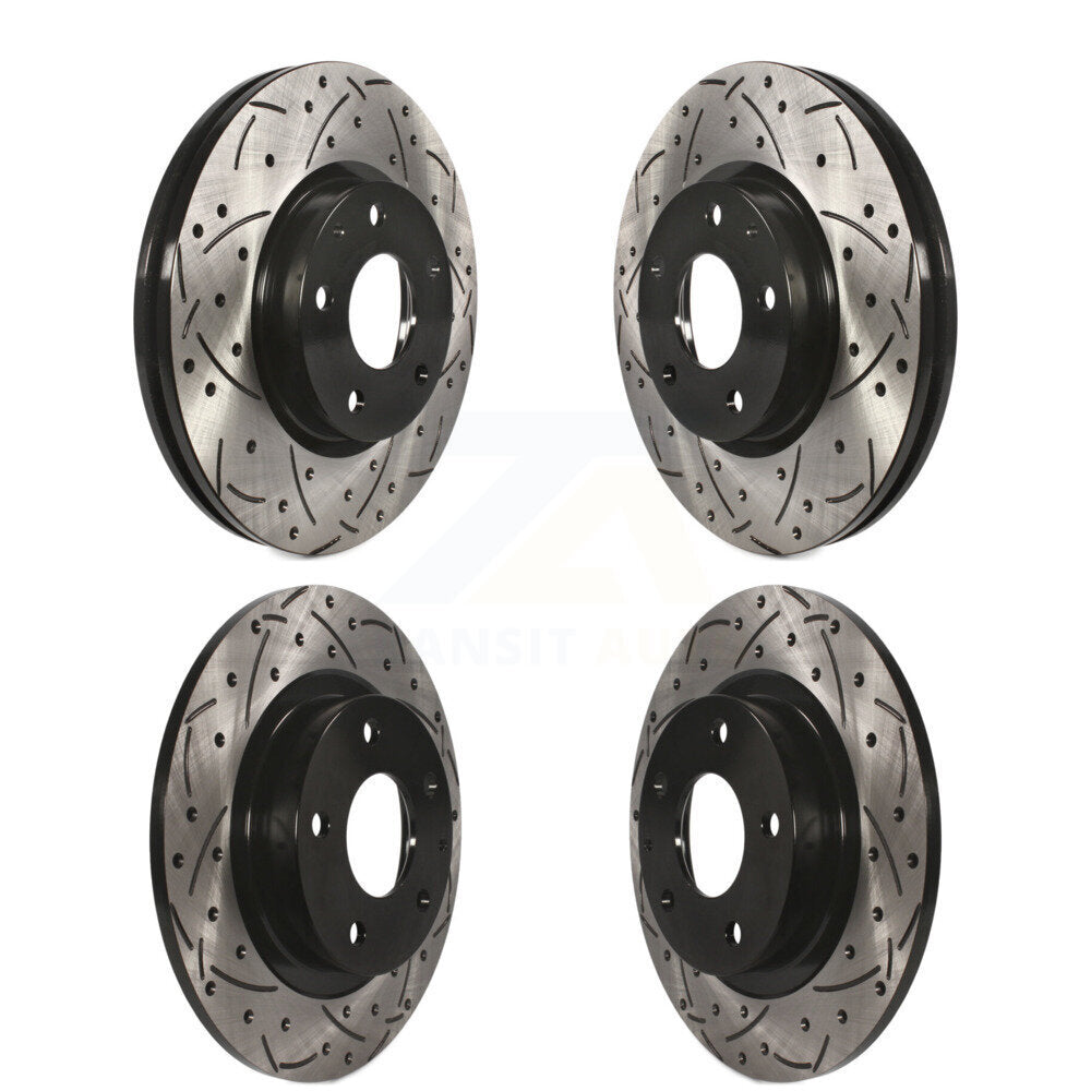 Kit de rotors de frein à disque fendus percés avant et arrière pour Mazda 6 2014-2018 