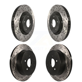 Front Rear Drill Slot Brake Rotor Kit For Nissan INFINITI Pathfinder Murano QX60