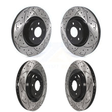 Load image into Gallery viewer, Front Rear Drilled Slot Brake Rotors Kit For Audi Q5 A5 Quattro A4 A6 Sportback