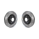 Front Drilled Slot Brake Rotor Pair For Hyundai Kia Sonata Elantra Tucson Optima