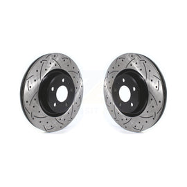 Front Drill Slot Brake Rotor Pair For Audi Q5 A4 A5 Quattro A6 Sportback allroad