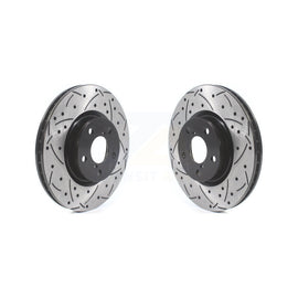 Front Drilled Slot Brake Rotor Pair For Subaru Impreza With 276mm Diameter