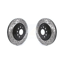 Charger l&#39;image dans la galerie, Rear Drill Slot Brake Rotors Pair For Volkswagen Atlas CC Passat GTI Audi Golf R