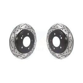 Rear Drilled Slot Disc Brake Rotor Pair For Hyundai Elantra Kia Niro Ioniq Forte