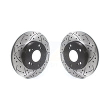 Load image into Gallery viewer, Front Coated Drilled Slot Disc Brake Rotors Pair For Honda Civic Acura RSX CR-Z