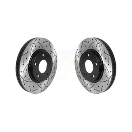 Front Drilled Slot Brake Rotor Pair For Nissan Quest Pathfinder Infiniti Q45 M45