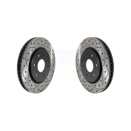 Front Drilled Slot Brake Rotor Pair For Nissan Frontier Pathfinder Xterra Suzuki