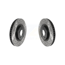 Front Drill Slot Brake Rotors Pair For Kia Hyundai Optima Sonata Sportage Tucson