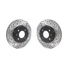 Load image into Gallery viewer, Front Coated Drilled Slotted Disc Brake Rotors Pair For Hyundai Accent Kia Rio