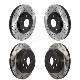 Front Rear Coated Drill Slot Disc Brake Rotors Kit For Infiniti Q45 M45 INFINITI