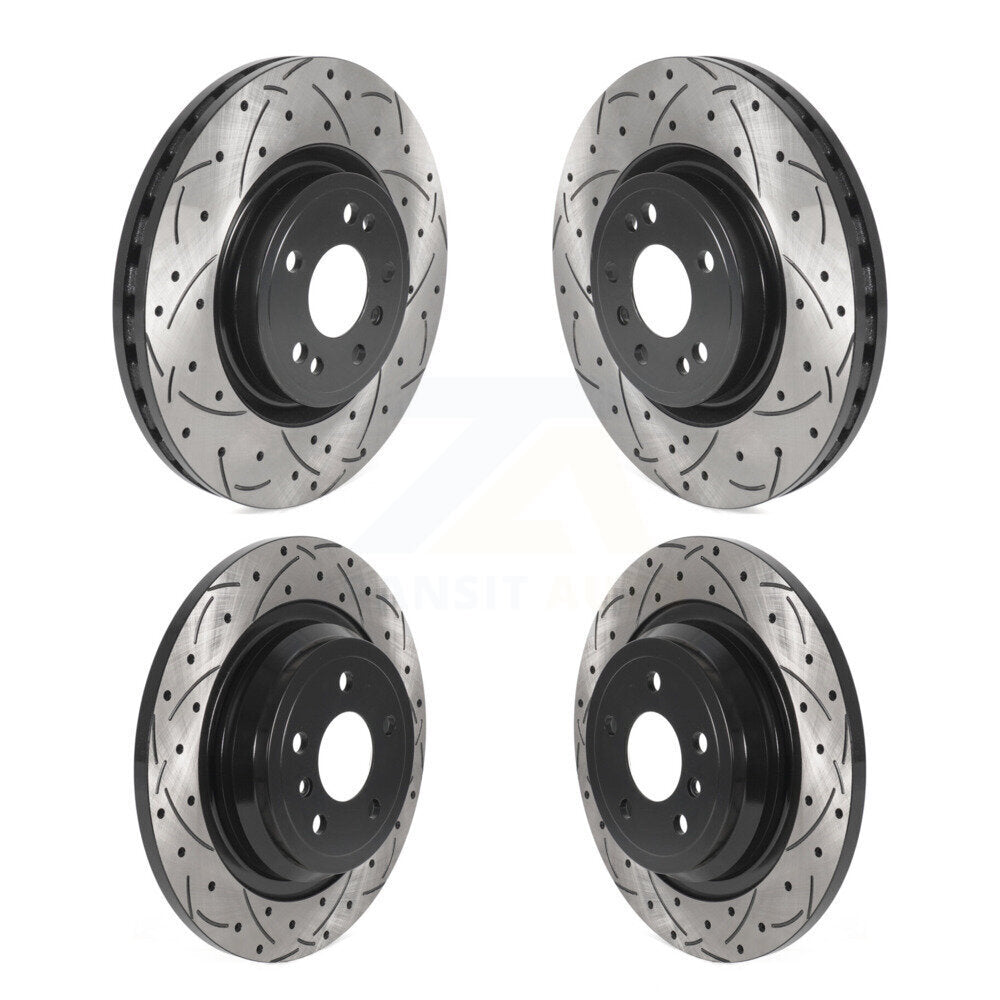 Front Rear Drill Slot Disc Brake Rotors Kit For Mercedes-Benz ML350 GLE350 ML250