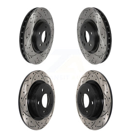 Front Rear Drilled Slot Brake Rotor Kit For Mercedes-Benz CLA250 GLA250 INFINITI