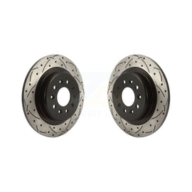 Rear Drilled Slot Brake Rotors Pair For Buick Envision With 315mm Diameter Rotor