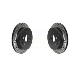 Rear Drill Slot Disc Brake Rotors Pair For Nissan Frontier Xterra Suzuki Equator