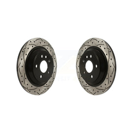 Rear Drilled Slot Brake Rotors Pair For Volvo S60 XC70 S80 V60 Cross Country V70