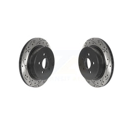 [Rear] 2014-2018 Subaru Forester 2.0L Premium OE Drilled & Slotted Brake Rotor Kit For Max Performance Braking