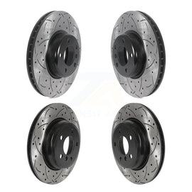 Front Rear Drill Slot Brake Rotor Kit For BMW 335i 435i 428i xDrive 340i 430i GT