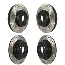 Load image into Gallery viewer, Front Rear Coated Drilled Slotted Disc Brake Rotors Kit For Mercedes-Benz C300