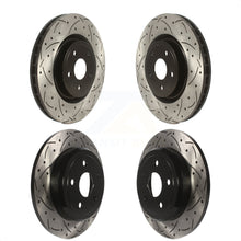 Charger l&#39;image dans la galerie, Front Rear Drilled Slot Disc Brake Rotors Kit For 2012 Jeep Grand Cherokee 6.4L