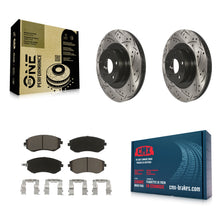Load image into Gallery viewer, Front Drill Slot Brake Rotors Ceramic Pad Kit For Subaru Outback Forester Legacy