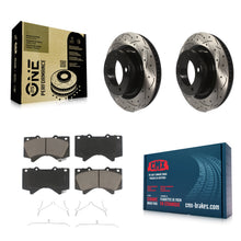 Charger l'image dans la galerie, Front Drilled Slot Brake Rotor &amp; Ceramic Pad Kit For Toyota Tundra Sequoia Lexus