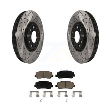 Load image into Gallery viewer, Front Drilled Slot Disc Brake Rotors Ceramic Pad Kit For Dodge Dart Chrysler 200