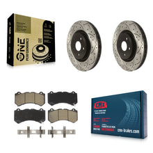 Load image into Gallery viewer, Front Drill Slot Disc Brake Rotors Ceramic Pad Kit For Jeep Grand Cherokee Dodge