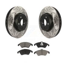 Load image into Gallery viewer, Front Drilled Slot Brake Rotors Ceramic Pad Kit For Mercedes-Benz E350 C300 C350