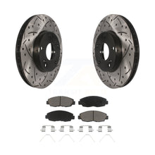 Load image into Gallery viewer, Front Drilled Slot Brake Rotor Ceramic Pad Kit For 2014-2015 Honda Civic Touring