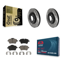 Charger l'image dans la galerie, Front Drill Slot Brake Rotors Ceramic Pad Kit For Mini Cooper Countryman Paceman