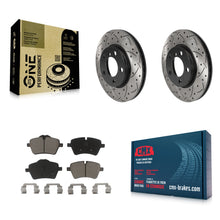 Charger l'image dans la galerie, Front Drill Slot Brake Rotors Ceramic Pad Kit For Mini Cooper Countryman Paceman