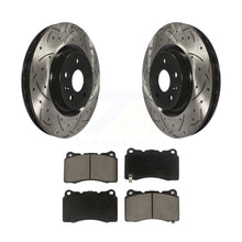 Load image into Gallery viewer, Front Drilled Slot Disc Brake Rotor &amp; Ceramic Pad Kit For Buick Regal Pontiac G8