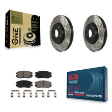 Load image into Gallery viewer, Front Drilled Slot Brake Rotor Ceramic Pad Kit For Chevrolet Equinox GMC Terrain
