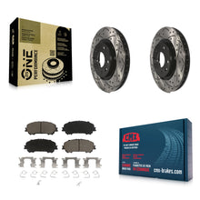 Load image into Gallery viewer, Front Drill Slot Disc Brake Rotor Ceramic Pad Kit For Nissan Rogue Sport Qashqai