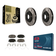 Load image into Gallery viewer, Front Drilled Slot Brake Rotors Ceramic Pad Kit For Chevrolet Equinox Malibu GMC