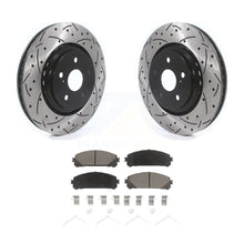 Load image into Gallery viewer, Front Drill Slot Brake Rotor Ceramic Pad Kit For Lexus RX350 RX450h Toyota Camry