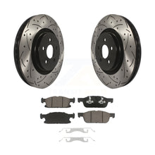 Load image into Gallery viewer, Front Drill Slot Brake Rotors Ceramic Pad Kit For Ford Edge Lincoln MKX Nautilus