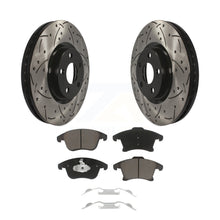 Charger l&#39;image dans la galerie, Front Drilled Slot Brake Rotors Ceramic Pad Kit For Ford Police Responder Hybrid