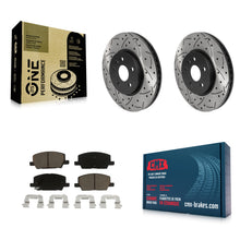Load image into Gallery viewer, Front Drilled Slot Brake Rotor &amp; Ceramic Pad Kit For Chevrolet Trax Buick Encore