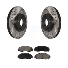 Load image into Gallery viewer, Front Drilled Slot Brake Rotor &amp; Ceramic Pad Kit For 1998-2002 Honda Accord 3.0L