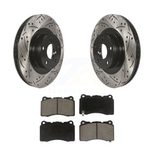 Charger l&#39;image dans la galerie, Front Drill Slot Brake Rotor Ceramic Pad Kit For Toyota 86 Without Brembo Brakes