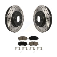 Load image into Gallery viewer, Front Coat Drill Slot Disc Brake Rotors Ceramic Pad Kit For 2013-2015 Mazda CX-5