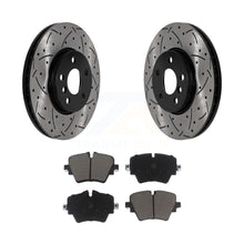 Load image into Gallery viewer, Front Drill Slot Brake Rotors Ceramic Pad Kit For Mini Cooper Countryman Clubman