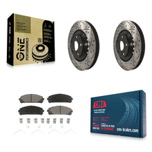 Load image into Gallery viewer, Front Drill Slot Brake Rotors Ceramic Pad Kit For Toyota Highlander Sienna Lexus