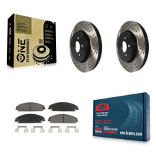 Load image into Gallery viewer, Front Drill Slot Disc Brake Rotor Ceramic Pad Kit For Dodge Charger Chrysler 300